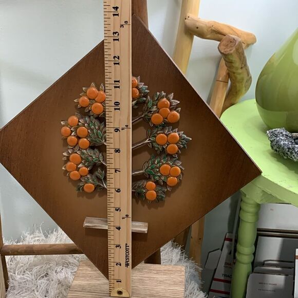 Vintage Syracuse Ornamental Co 4 Season Tree Wall Art Faux Wood Mid Century - Picture 16 of 17